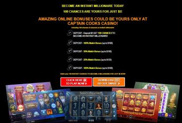 Captain Cooks Casino - Liste der Aktionen