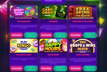 Crystal Slot Casino - Liste der Aktionen