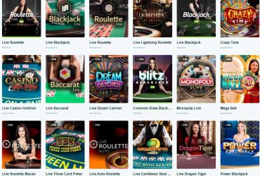 LuckyDays Casino - Liste der Live-Casinospiele