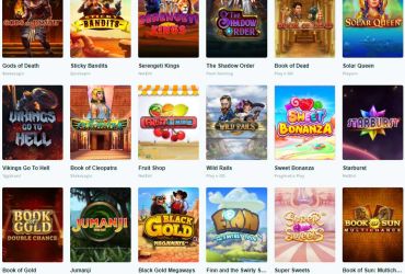 LuckyDays Casino - Liste der Spielautomaten