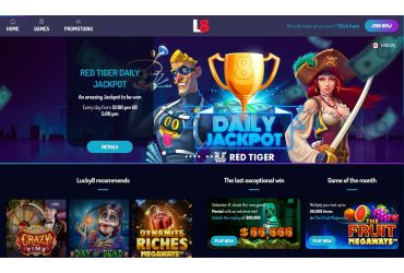 Lucky8 Casino - Hauptseite