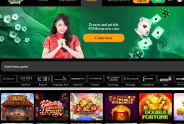 Macau Spins auf der Hauptseite von Spin Million Casino