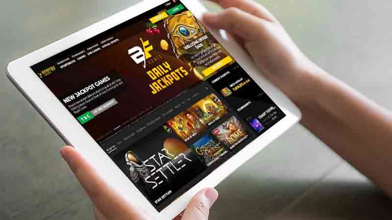 Energy Casino online auf dem iPad
