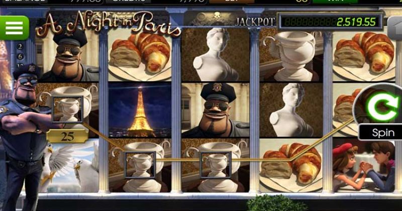 Spielen Sie jetzt in A Night In Paris Slot Online von Betsoft kostenlos / Casino Deutschland