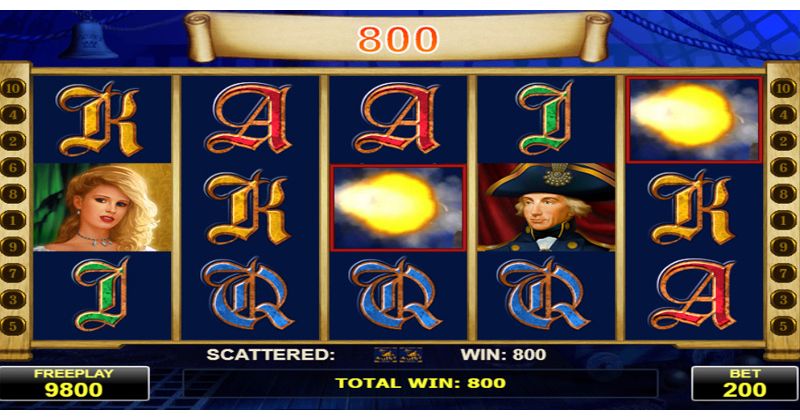 Spielen Sie jetzt den Admiral Nelson Slot Online von Amatic kostenlos / Casino Deutschland