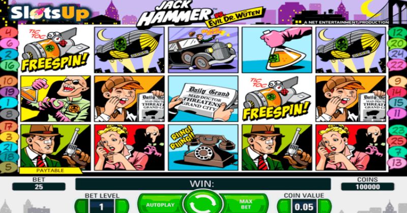 Spielen Sie jetzt den Jack Hammer Slot Online von NetEnt kostenlos / Casino Deutschland