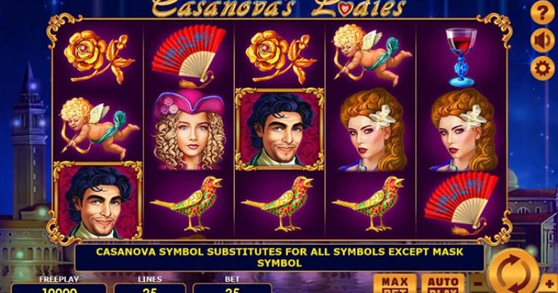 Spielen Sie jetzt den Casanova's Ladies Slot Online von Amatic kostenlos / Casino Deutschland