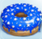 Blauer Donut