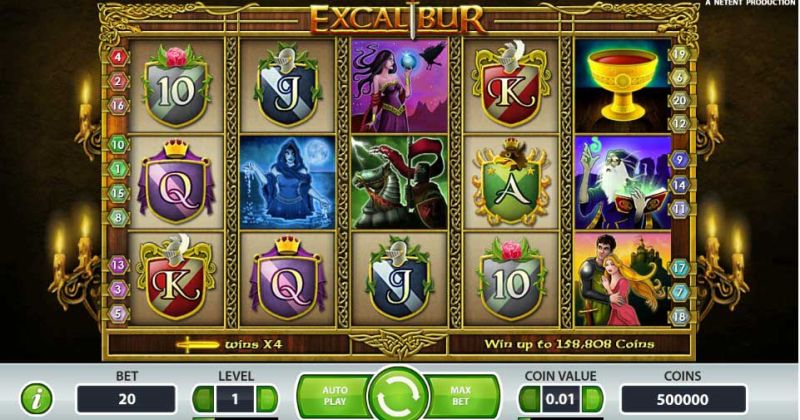 Spielen Sie jetzt den Excalibur Slot Online von NetEnt kostenlos / Casino Deutschland