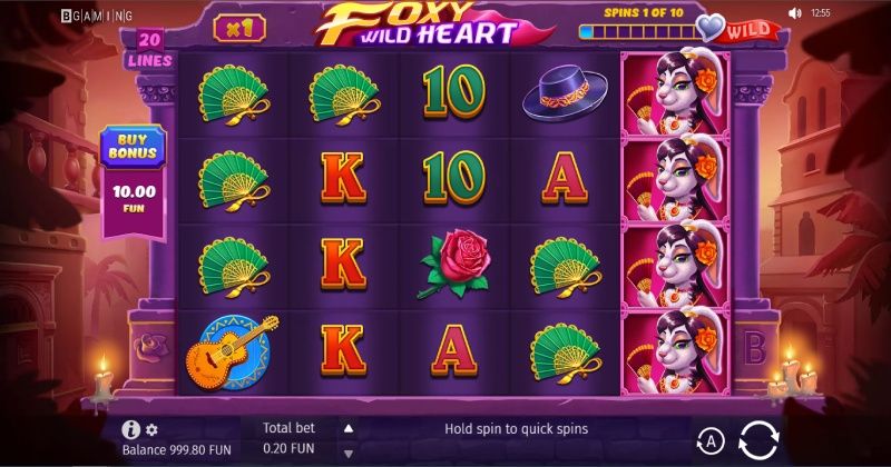 Spielen Sie jetzt den Foxy Wild Heart Slot Online von BGaming kostenlos / Casino Deutschland