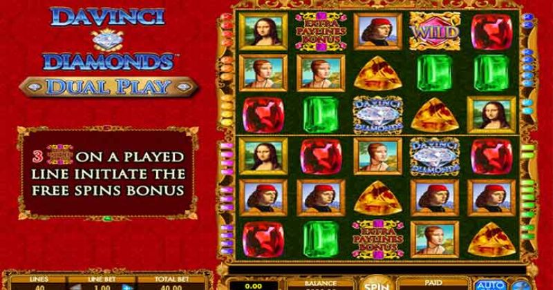 Spielen Sie jetzt den Da Vinci DIamonds Dual Play Slot Online von IGT kostenlos / Casino Deutschland