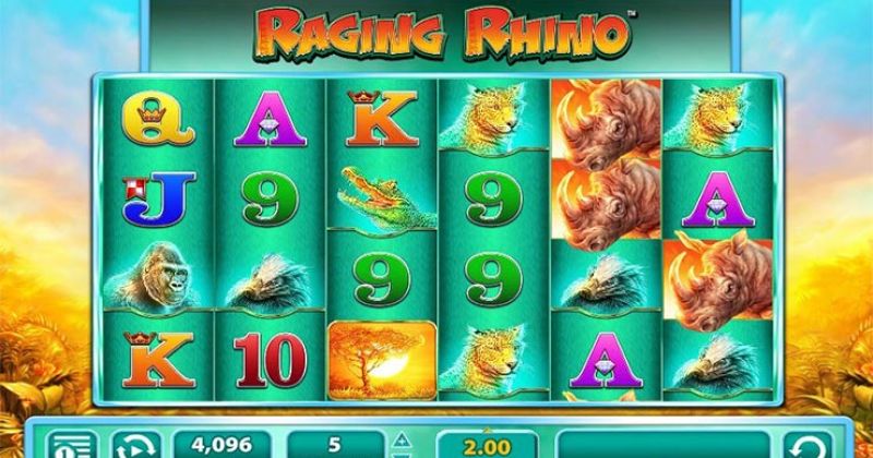 Spielen Sie jetzt den Raging Rhino Slot Online von WMS kostenlos / Casino Deutschland